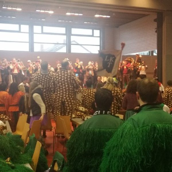 Auftritt der LKT nach dem Umzug in Langenargen am 18. Januar 2015